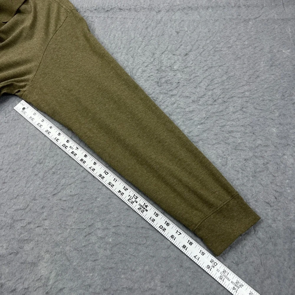 Polo Ralph Lauren Shirt Men's‎ XL Brown/Green Pima Collared Long Sleeve Peru